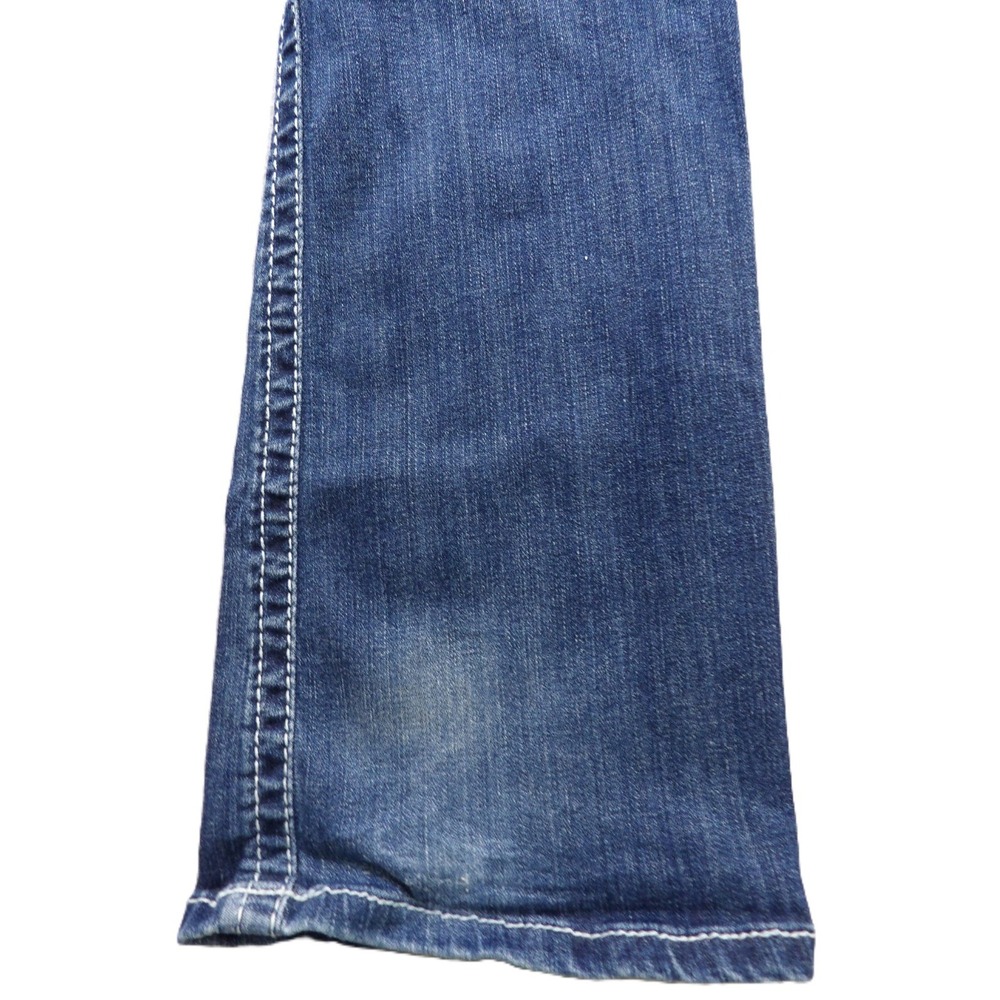 Ariat Real Denim Women 29R Blue Bootcut Jeans Mid Rise Stretch Pocket Embroidery - Picture 11 of 16